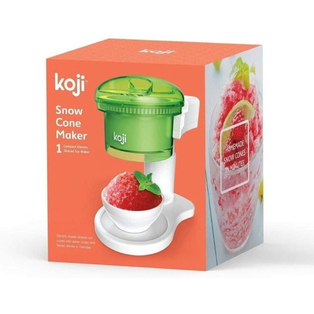 New Koji Homemade Sno Snow Cone Desserts Machine Electric Shaved Ice Maker